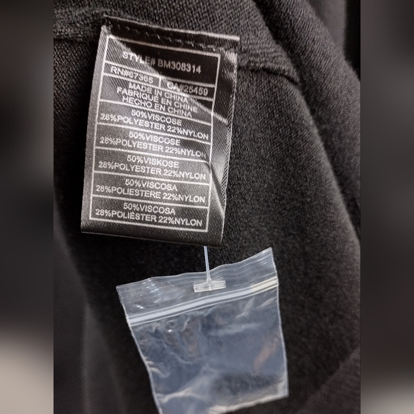 STEVE MADDEN Rosie Mock Neck Long Sleeve Sweater Dress Black Large 10-12 NWT - Picture 7 of 10